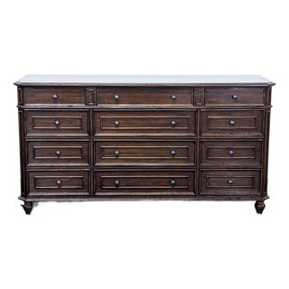 Millcreek Furniture 12-Drawer Dark Wood Dresser For Sale