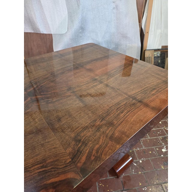 1930s Art Deco Walnut Table, 1930s For Sale - Image 5 of 17