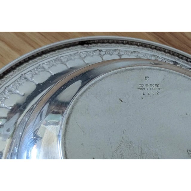 Hollywood Regency 1920s Reed & Barton #1202 Medium Serving Bowl For Sale - Image 3 of 4