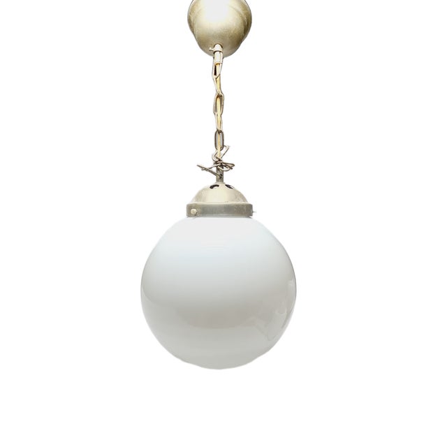 Art Deco Pendant Lamp, Poland, 1970s, in Very Good conditions. Designed 1970 to 1979 European Plug (up to 250V).The wiring...