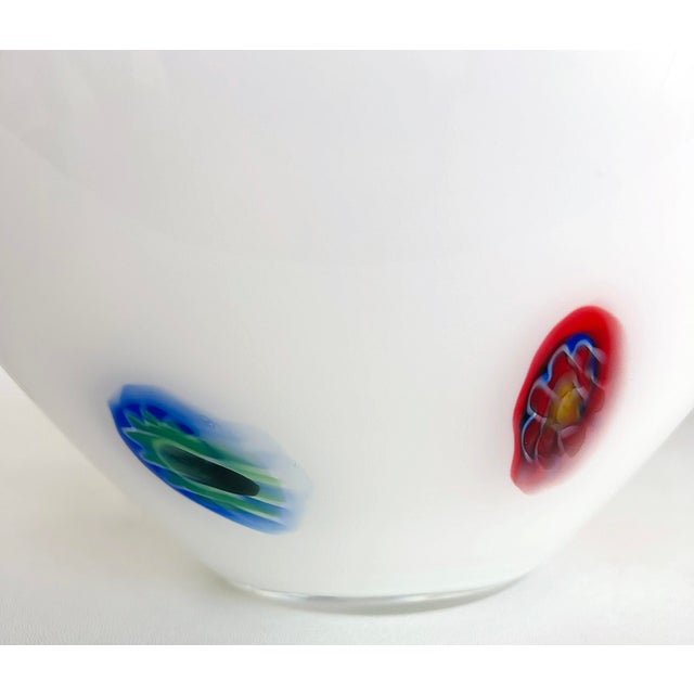 Mid 20th Century Mid 20th Century Maestri Vetrai Murano Glass Hand-Blown Vase, Italy With Labels For Sale - Image 5 of 8