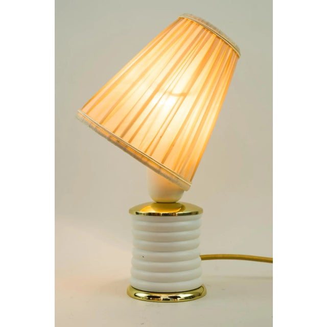 Small Table Lamp by Rupert Nikoll with Fabric Shade, 1950s For Sale - Image 6 of 12