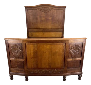 French Carved Double Bed