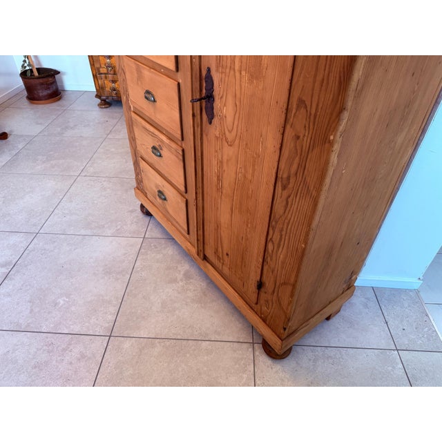 Antique Baroque Bread Cabinet in Softwood, 1800s For Sale - Image 6 of 13