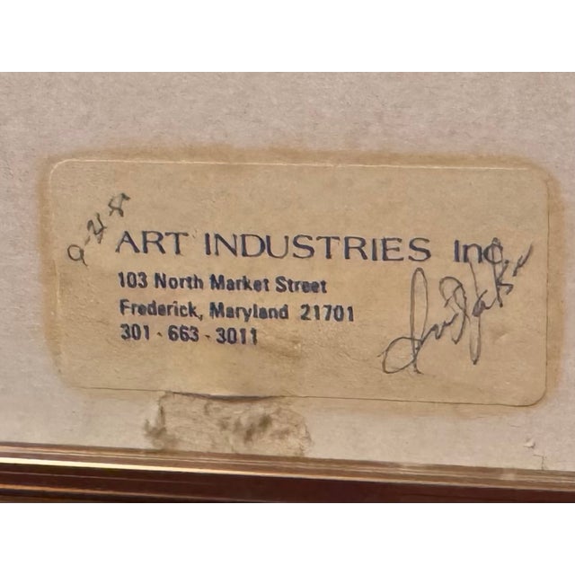 1970s Dennis Frings Timbrel Series VII Original Mixed Media Artwork For Sale In Washington DC - Image 6 of 18