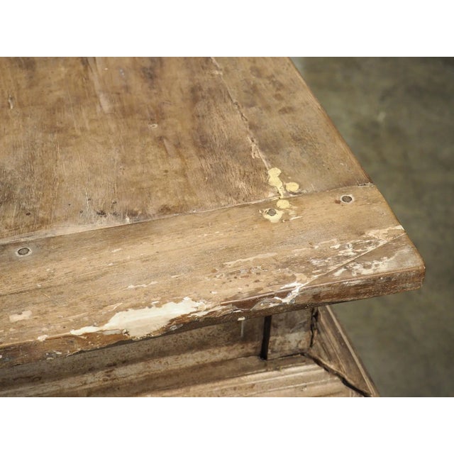 17th Century French Renaissance Buffet With Light Parcel Paint Finish For Sale - Image 9 of 12