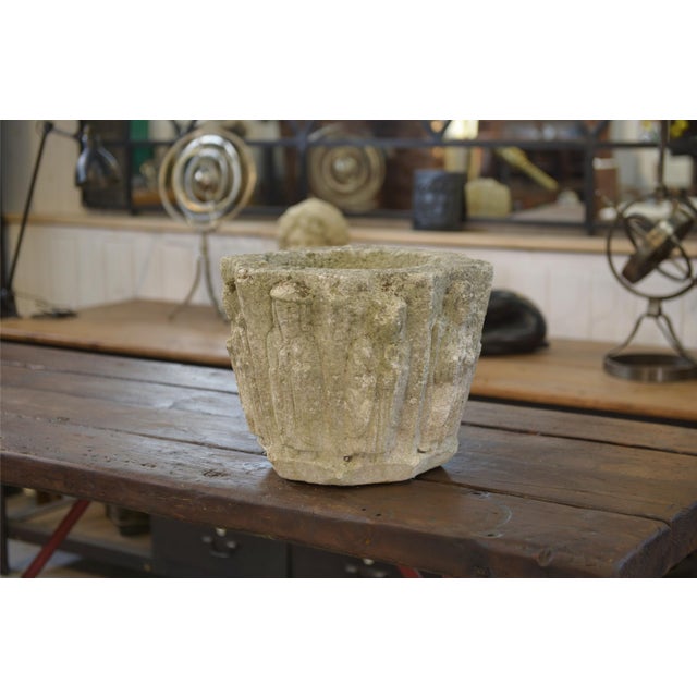 Reconstituted Stone Planter, 1950s For Sale - Image 9 of 10