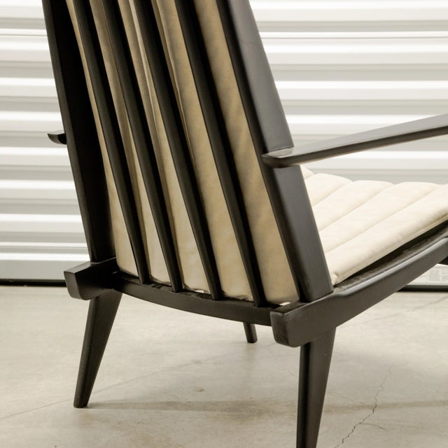 Beige 1960s Spindle Back Armchair For Sale - Image 8 of 8