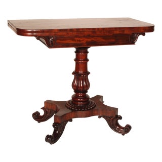 William IV Mahogany Games Table For Sale