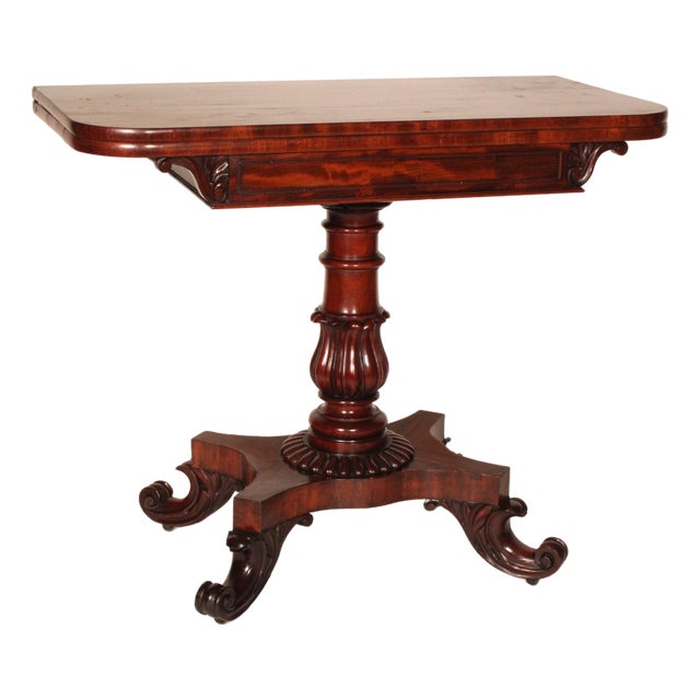 William IV Mahogany Games Table For Sale