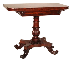 William IV Mahogany Games Table