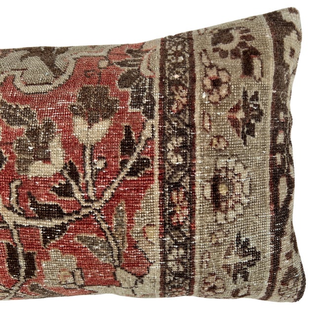 Rustic Vintage Turkish Rug Pillow For Sale - Image 3 of 4