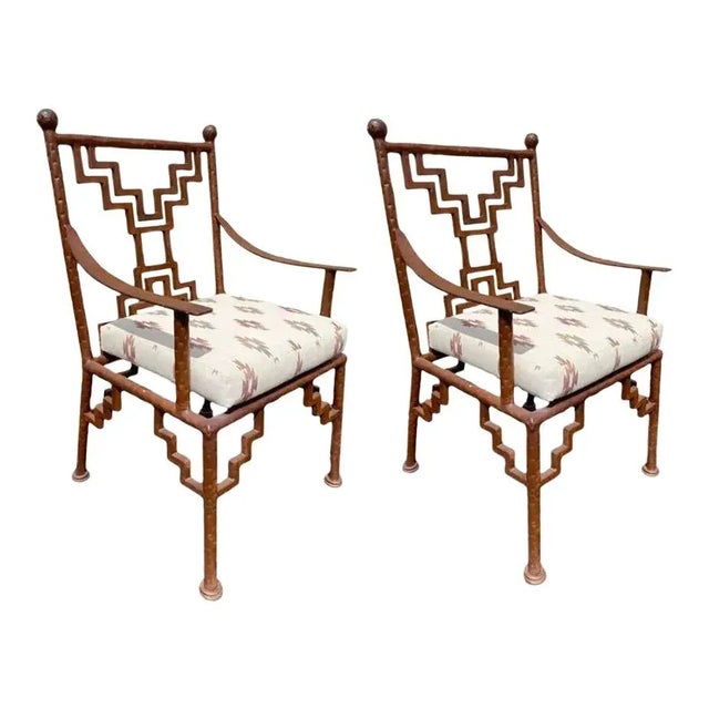 Industrial Steel Dining Table + 3 Ziggurat Chairs For Sale - Image 13 of 18