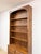 Late 20th Century Handmade Pine Walnut Tone Bookcase Desk Drawers Cabinet Antique Style For Sale - Image 5 of 16