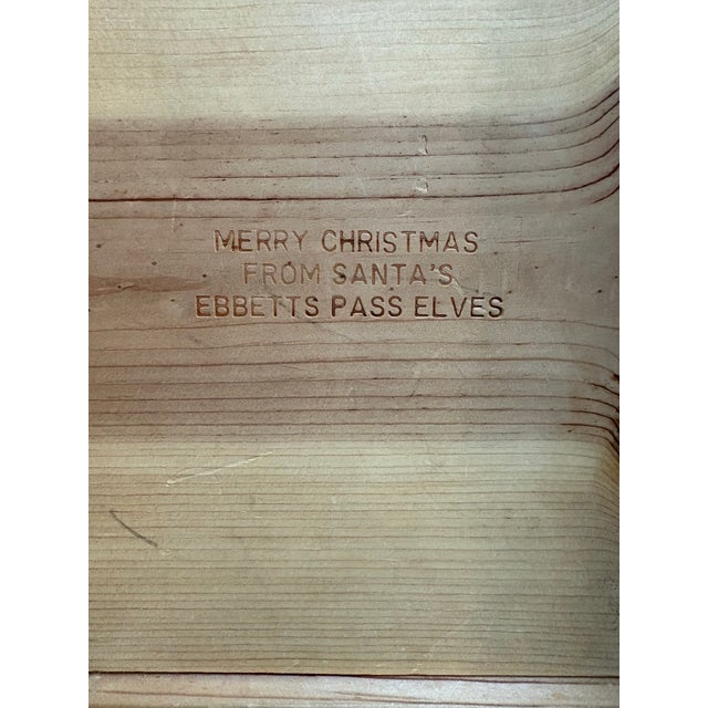 Wood Vintage Handcrafted Wooden Decor Cradle Vessel For Sale - Image 7 of 11