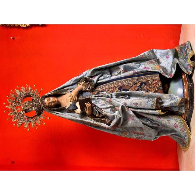 Our Lady of Sorrows “Head and Legs” with Silver Crown Period: 19th Century Origin: Spanish School (probably Andalusian or...