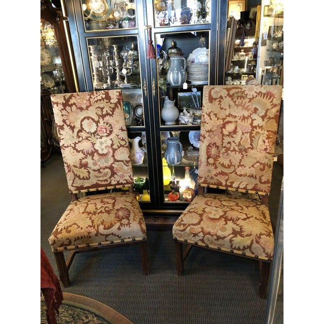 Early 18th Century Fireside Chairs Arts & Crafts Upholstery - a Pair For Sale - Image 10 of 10