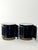 Black Pair of Oversized Round Bamboo and Rattan Nightstands or Accent Tables For Sale - Image 8 of 12