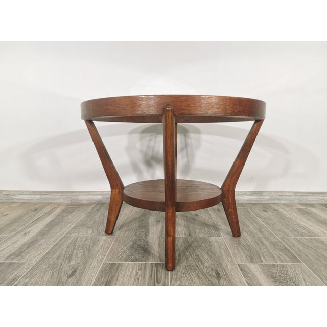 Wood Coffee Table by K. Kozelka For Sale - Image 7 of 12