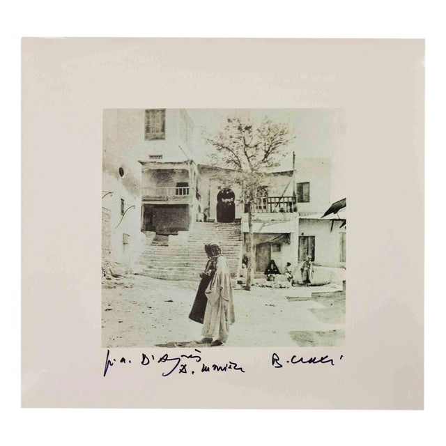 Bettino Craxi, Tunisian View, Original Photolithograph, 1990s For Sale