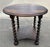 Vintage English barley twist round side table!