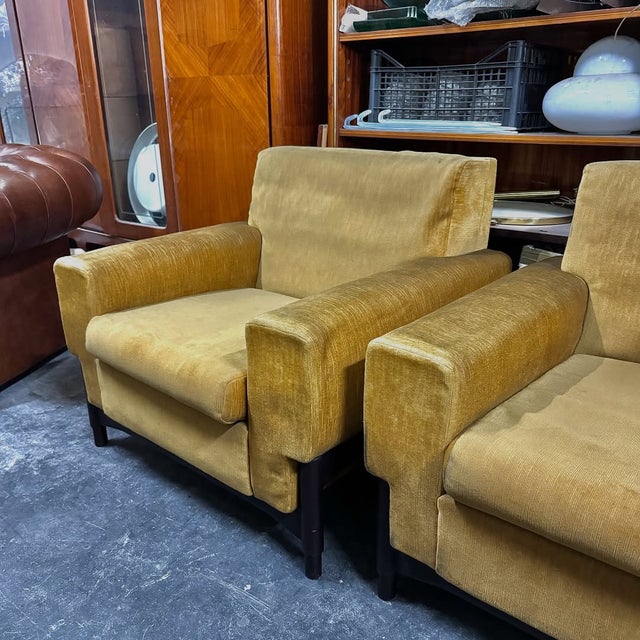 Mid-Century Modern Vintage Lounge Chairs by Ennio Saliola, 1950s, Set of 2 For Sale - Image 3 of 9