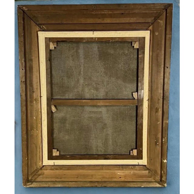 Signed & Dated 1879, Belgian Artist, Charles Boland, Oc Painting of a Stag Marking a Tree Trunk, Framed For Sale - Image 12 of 12