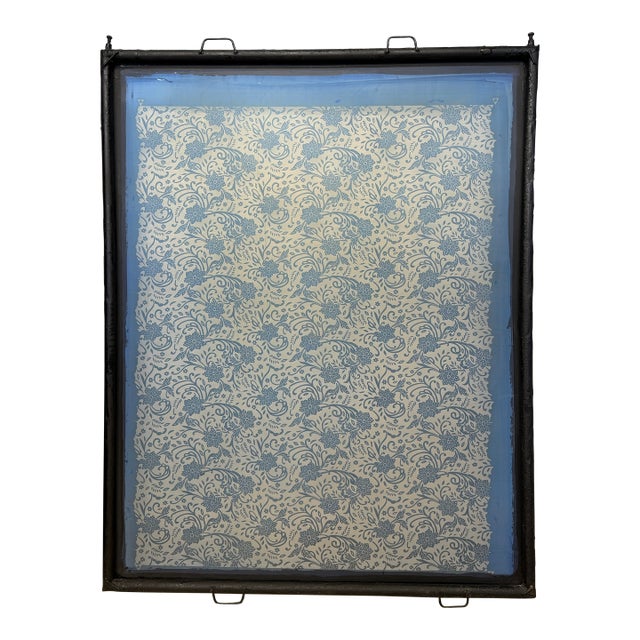 Large Vintage Industrial Screen-Printing Frame For Sale