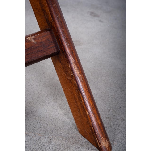Brown Vintage Folding Mahogany Tray Table, 1950s For Sale - Image 8 of 10