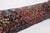 Navy Blue Authentic Antique Persian Rug Cushion Cover – Hand Knotted Wool on Cotton -14'' X 47'' For Sale - Image 8 of 11
