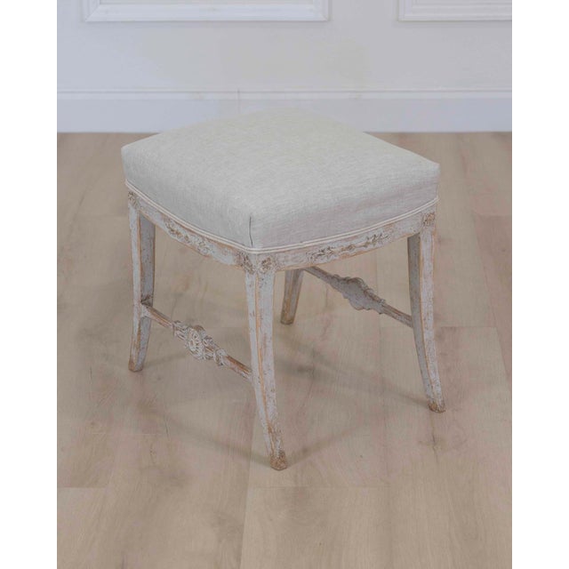 19th Century Swedish 19th Century Gustavian Stool For Sale - Image 5 of 7