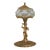 Dar Glo Ny Lidded Glass Salt Cellar on Gilt Brass Filigree Cherub Pedestal 5011b For Sale
