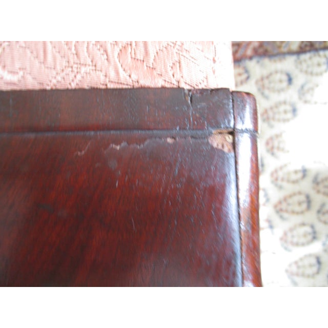 Wood Antique Large French Empire Mahogany Ottoman / Footstool Footed For Sale - Image 7 of 12