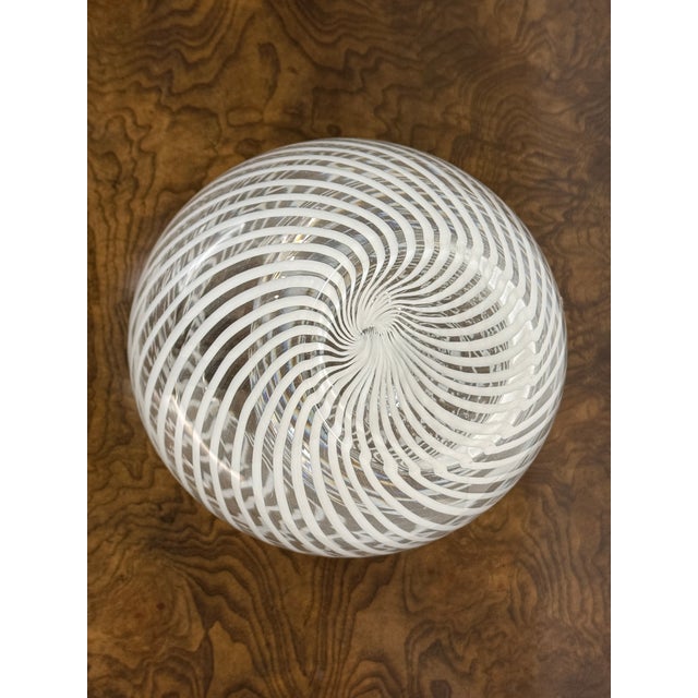 Whirling White Spiral Vase For Sale - Image 12 of 12