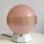 Glass Art Deco Globe Lamp in Speckled Pink Glass with White Ceramic Base, 1920s For Sale - Image 7 of 7