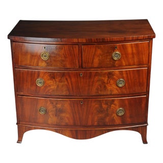 English Mahogany Chest of Drawers, 1890s For Sale