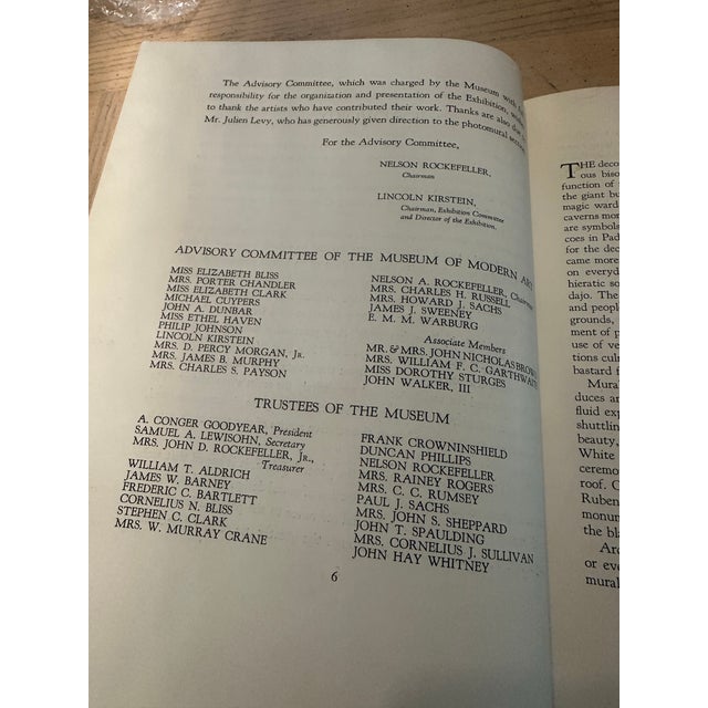 Art Deco 1st Ed 1932 Moma Lincoln Kirstein Murals by American Painters and Photographers For Sale - Image 3 of 12