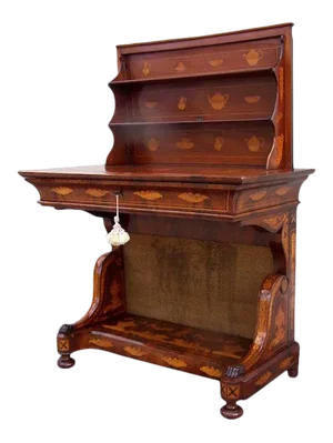 and Chiffonier Sideboard Console Table with Tea Cups Inlay c 1830
