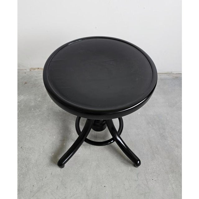 Antique Bentwood Piano Stool attributed to J.J. Kohn for Thonet, Austria, 1900s For Sale - Image 3 of 12