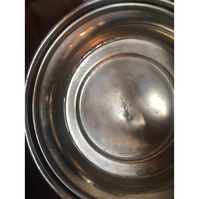 1930s Art Deco Chromium Cocktail Shaker Serving Set W/Butterscotch Bakelite Handles For Sale - Image 10 of 10