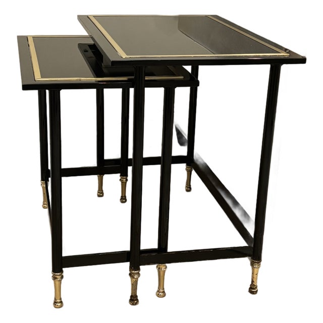 Vintage Hollywood Regency Nesting Tables by Design Institute of America For Sale