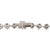 Metal 950 Platinum CTW Lab Grown Diamond Pin Hinge Link Tennis Chain Necklace For Sale - Image 7 of 8