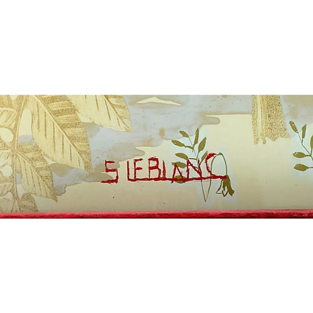 Early 20th Century Antique French Art Deco Verre Eglomisé Painting For Sale - Image 4 of 7