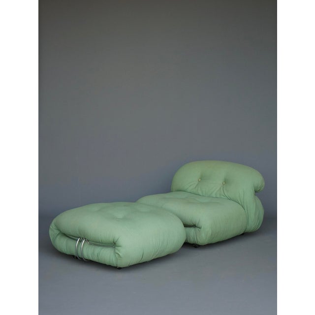 Set of Vintage Soriana Lounge Chair and Ottoman by Afra and Tobia Scarpa for Cassina, 1970s For Sale - Image 16 of 17