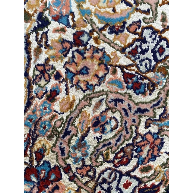 Vintage Indian Punjab Silk Rug, 1980s For Sale - Image 12 of 18