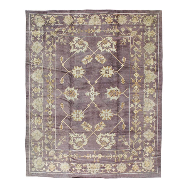 Galerie Shabab Collection Early 20th Century Turkish Oushak Rug For Sale