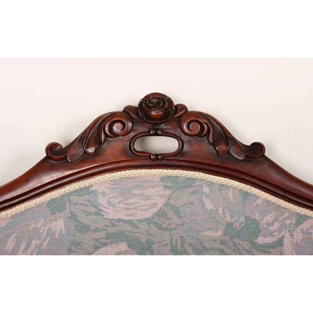 Late Rococo Sofa with Floral Upholstery For Sale - Image 3 of 6