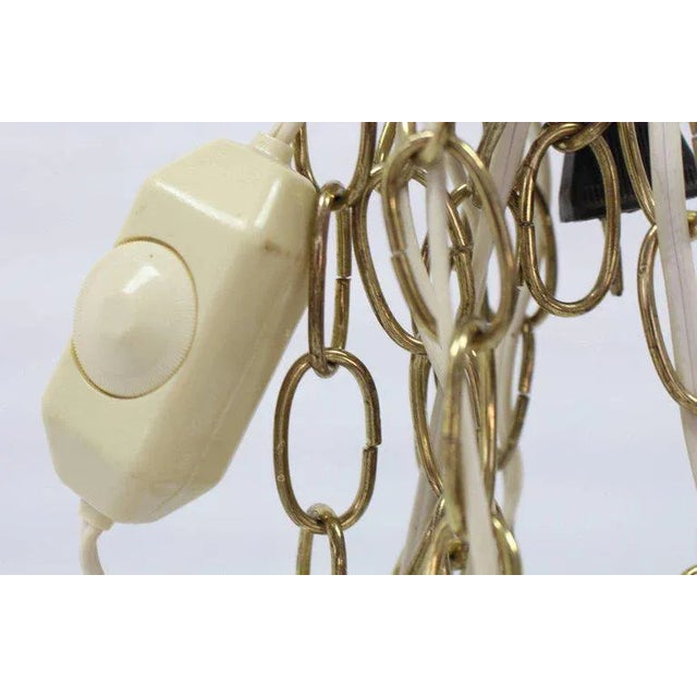 Lucite Fish Line Shade Light Fixture Pendant For Sale - Image 4 of 9