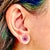 Natural Ruby Diamond Earrings 14k Gold 1.25 TCW Certified For Sale - Image 11 of 14