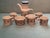 Beige Mid 20th Century English Brown Floral Coffee Set- 7 Pieces For Sale - Image 8 of 13